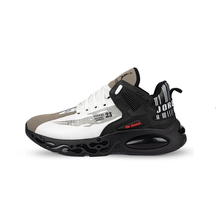 کتونی مردانه جردن MICHAEL JORDAN 23 رنگ سفید مشکی نمای اصلی