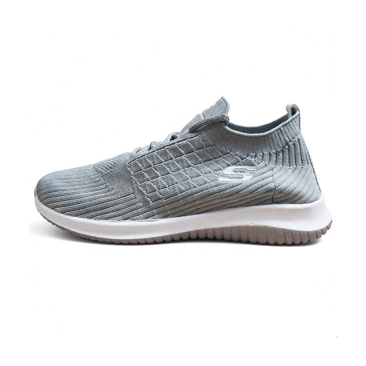 کتونی مردانه اسکیچرز رنگ طوسی روشن نمای اصلی