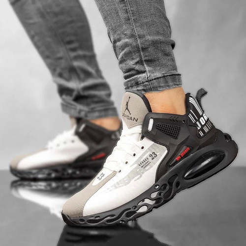 کتونی جردن 23 رنگ سفید مشکی سایز 41 تا 44