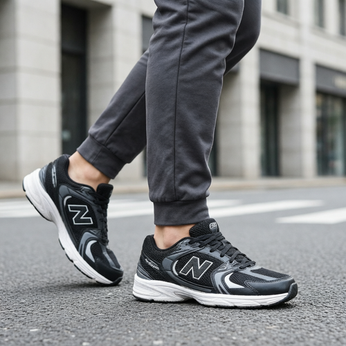 کتونی نیوبالانس 530 رنگ مشکی سفید