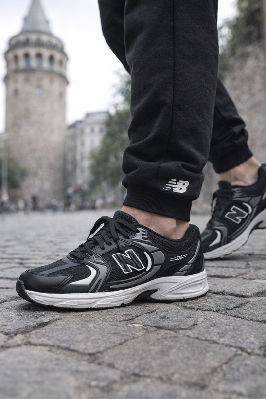 کتونی نیوبالانس 530 رنگ مشکی سفید