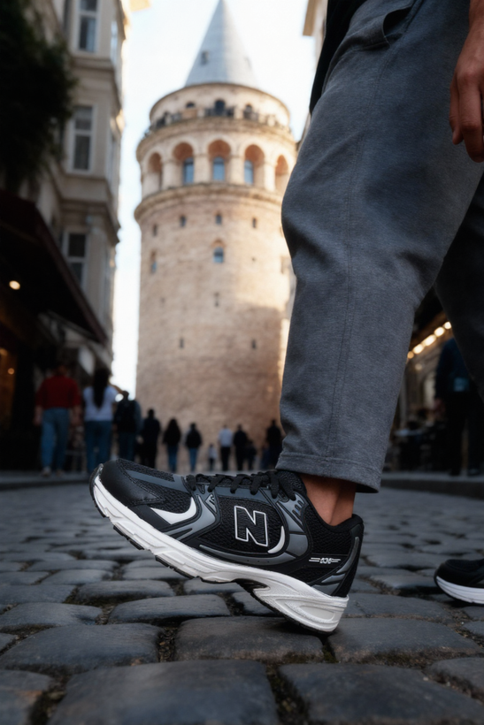 کتونی نیوبالانس 530 رنگ مشکی سفید