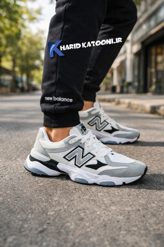 کفش نیوبالانس 9060 رنگ سفید طوسی NEW BALANCE 9060