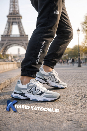 کفش نیوبالانس 9060 رنگ سفید طوسی NEW BALANCE 9060