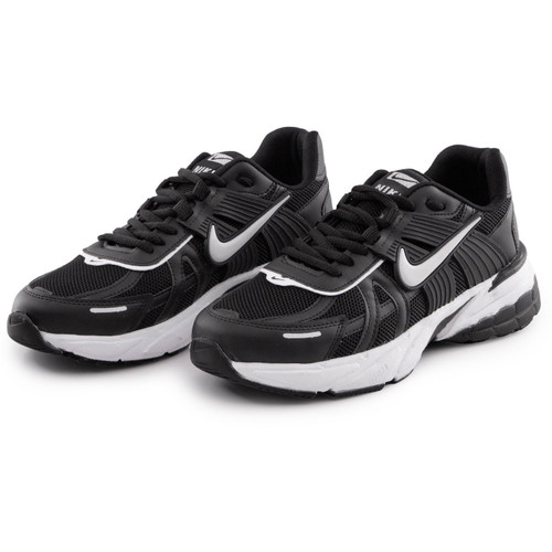 کفش مردانه اسپرت چرم مصنوعی مشکی سفید Nike v2k مدل 48778